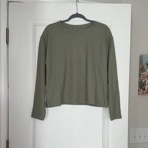 Lou and Grey brushed waffle side slit top